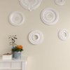 Ekena Millwork Nadia Ceiling Medallion (Fits Canopies up to 4 7/8"), 12 1/8"OD x 3 5/8"ID x 7/8"P CM12NABLF